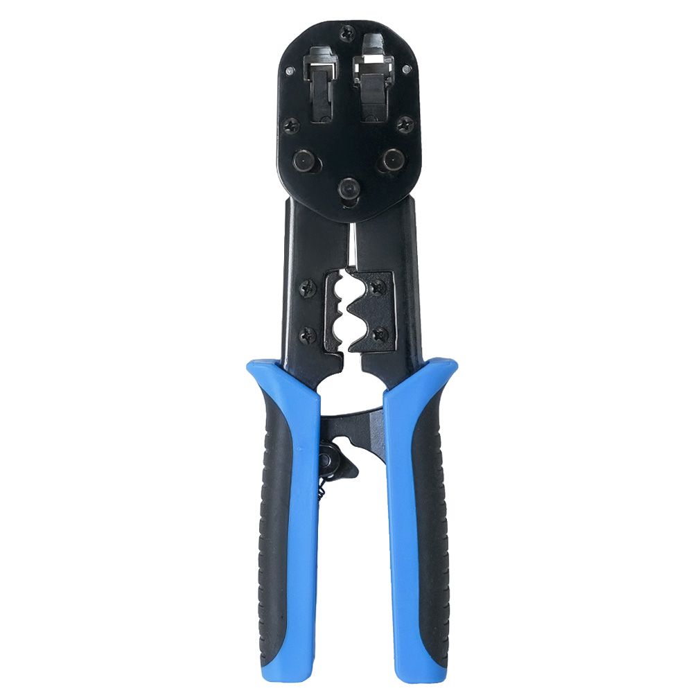 8P/6P Pass Through Plug Crimper with Ground Crimp